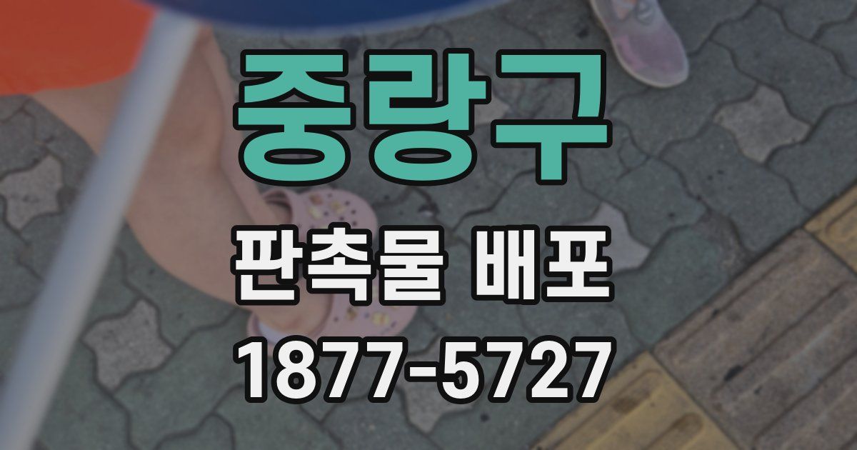 중랑구 판촉물 배포