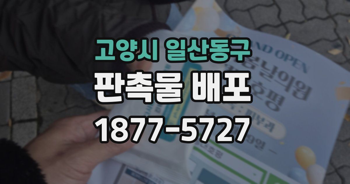 고양시 일산동구 판촉물 배포