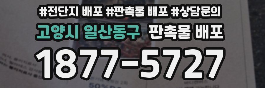 고양시 일산동구 판촉물 배포