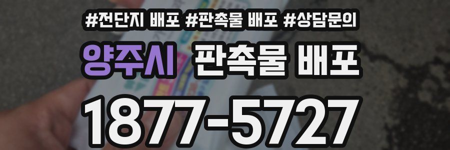 양주시 판촉물 배포