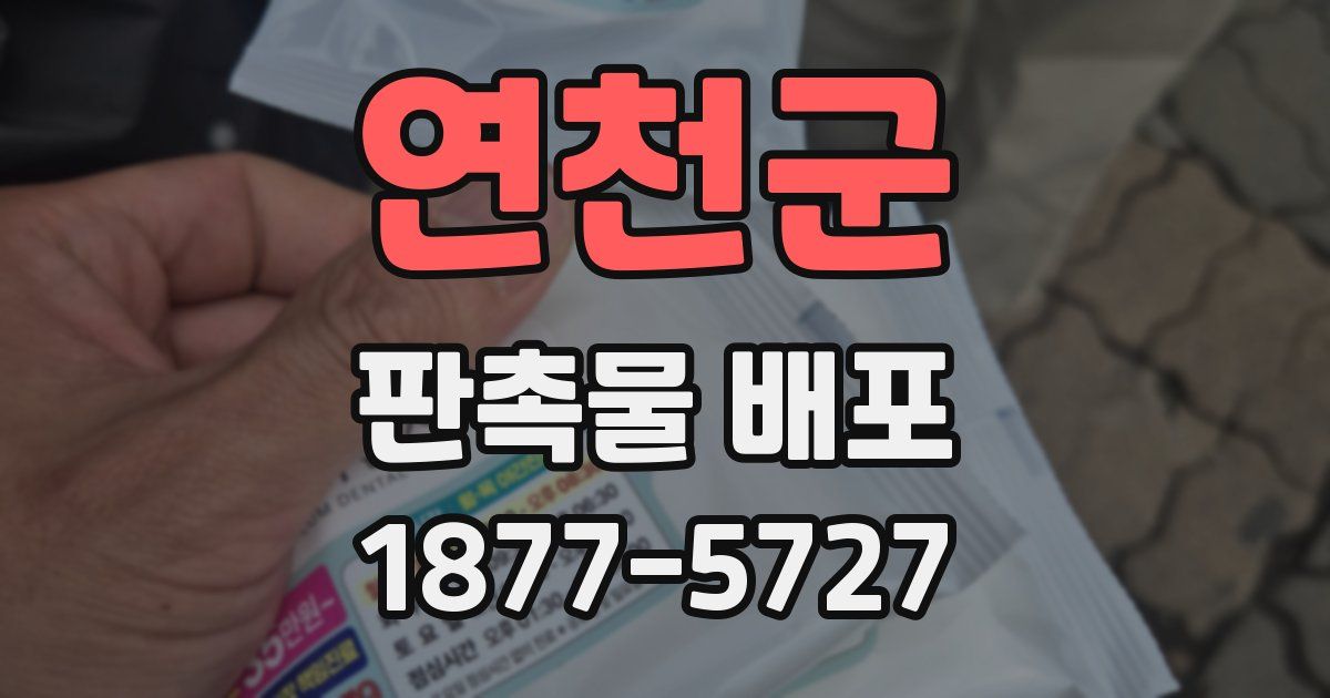 연천군 판촉물 배포