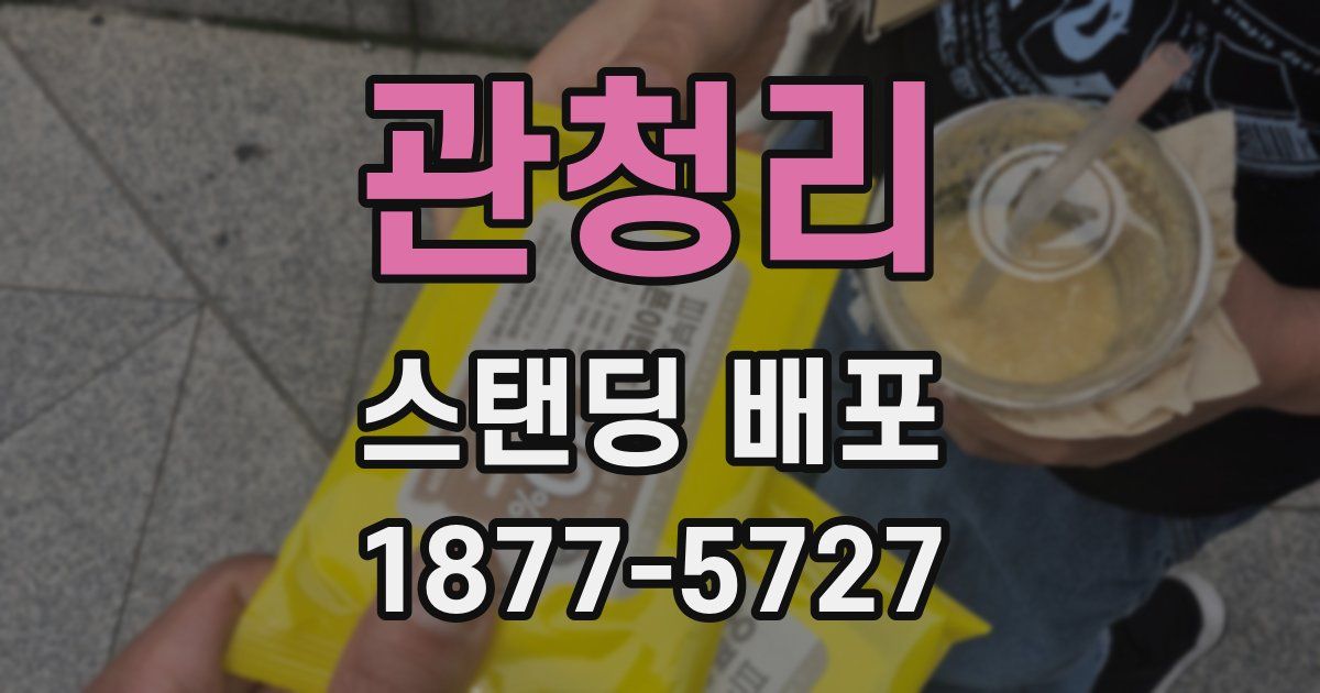 관청리 스탠딩 배포