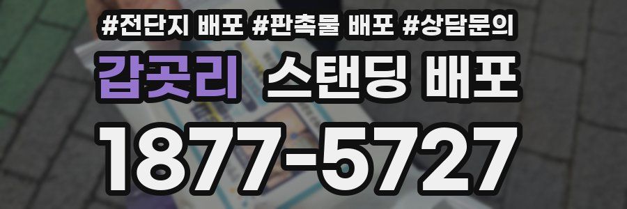 갑곳리 스탠딩 배포