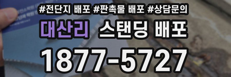 대산리 스탠딩 배포