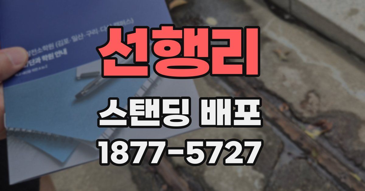 선행리 스탠딩 배포
