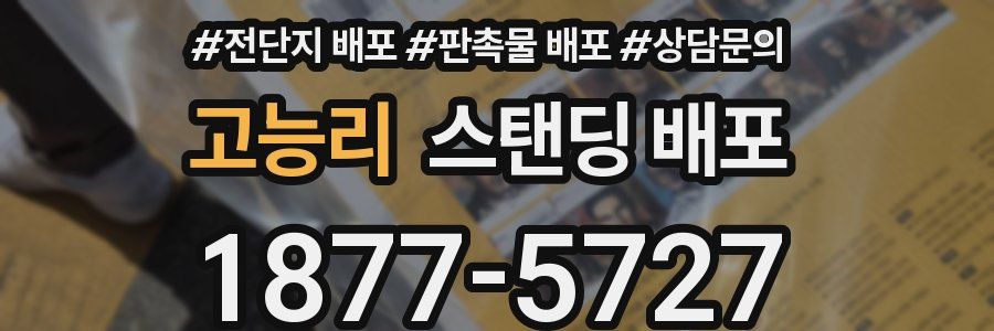 고능리 스탠딩 배포