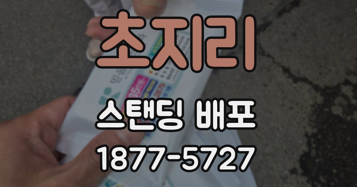 초지리 스탠딩 배포