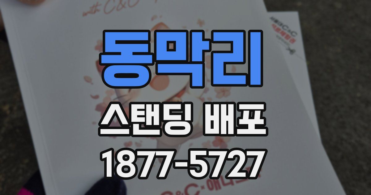 동막리 스탠딩 배포