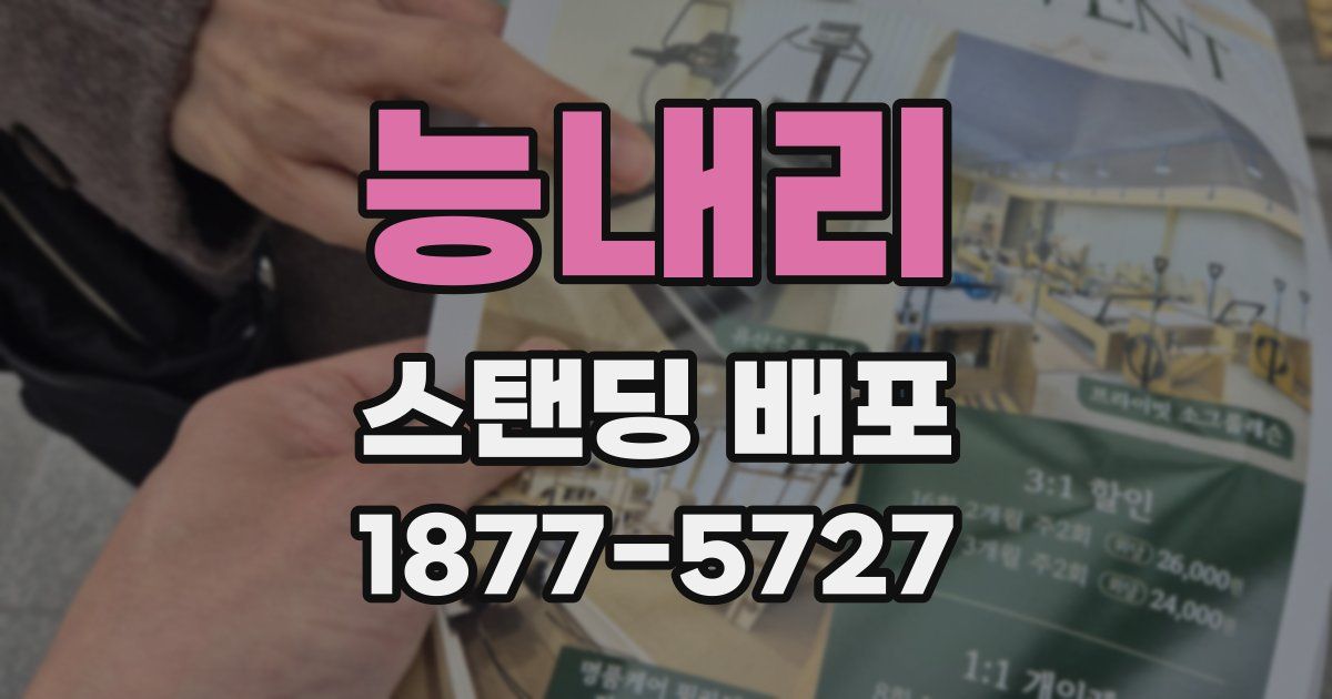 능내리 스탠딩 배포