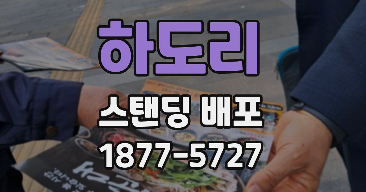 하도리 스탠딩 배포