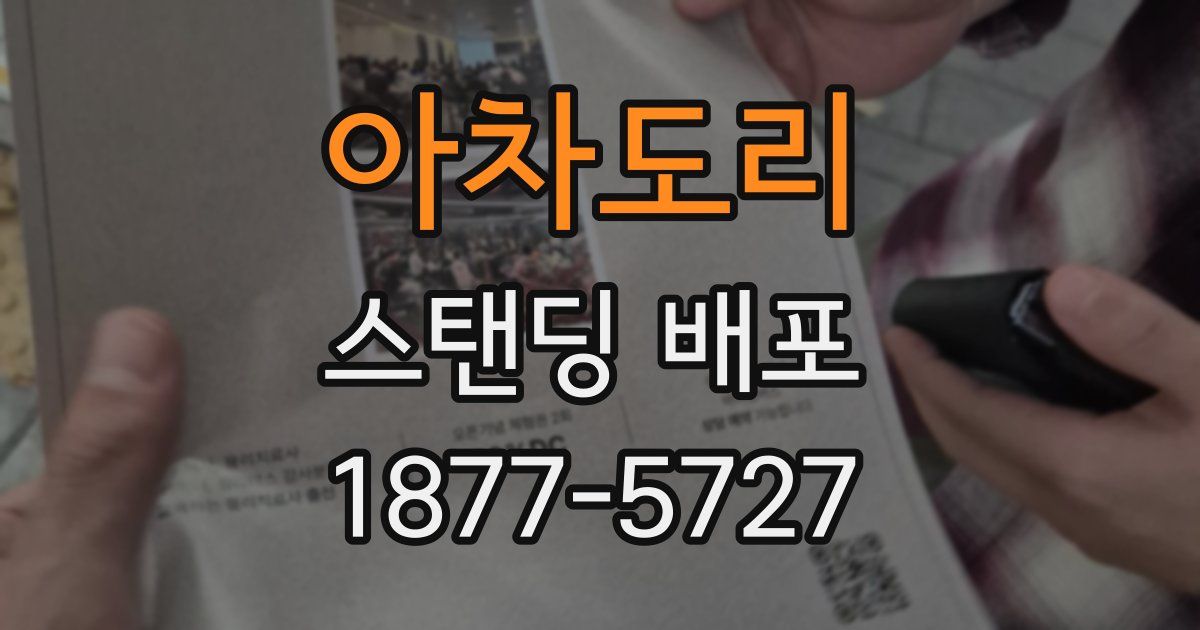 아차도리 스탠딩 배포