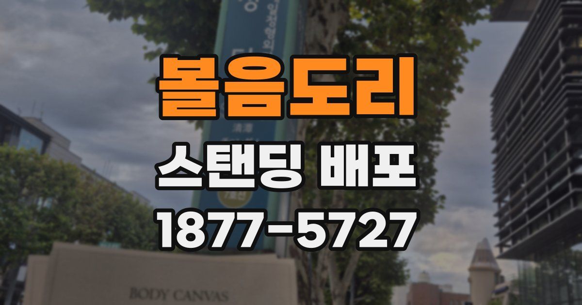 볼음도리 스탠딩 배포