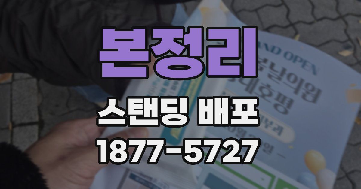 본정리 스탠딩 배포