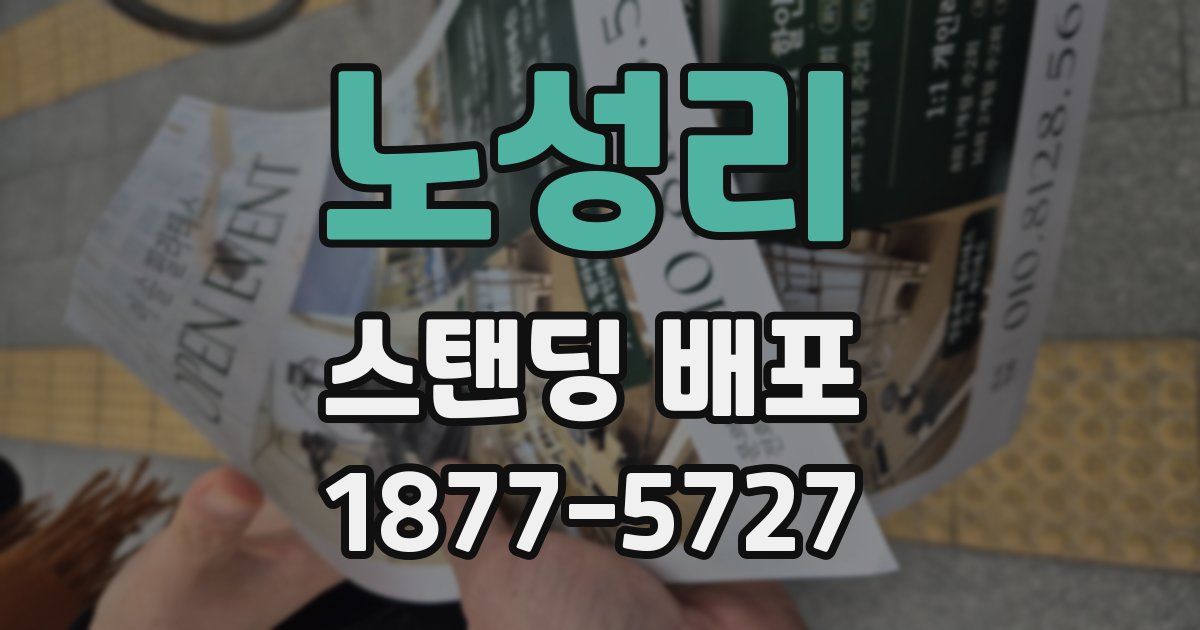 노성리 스탠딩 배포