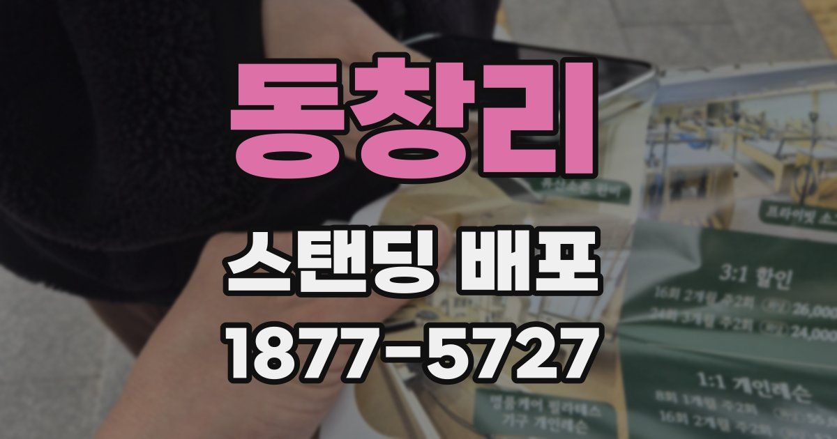 동창리 스탠딩 배포