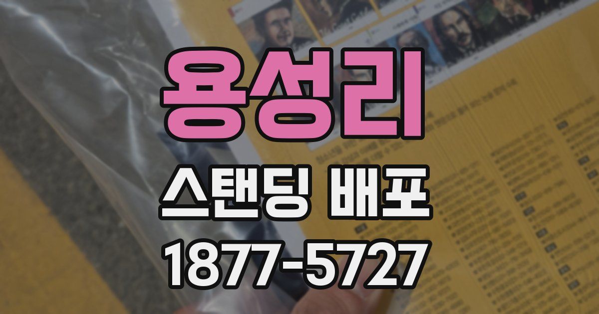 용성리 스탠딩 배포