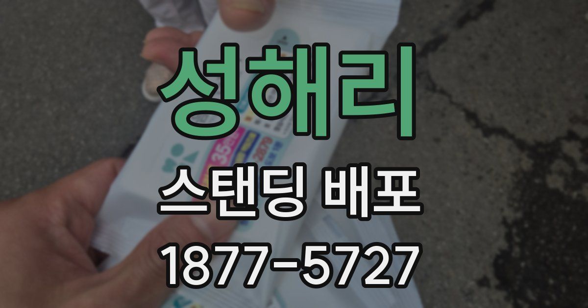성해리 스탠딩 배포