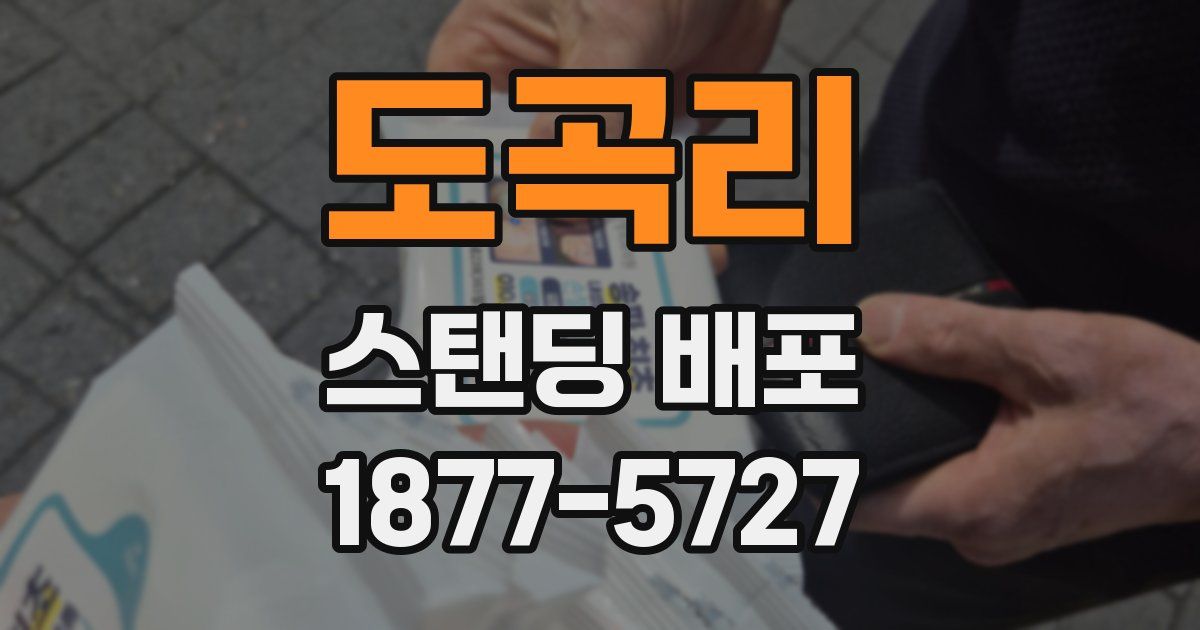 도곡리 스탠딩 배포