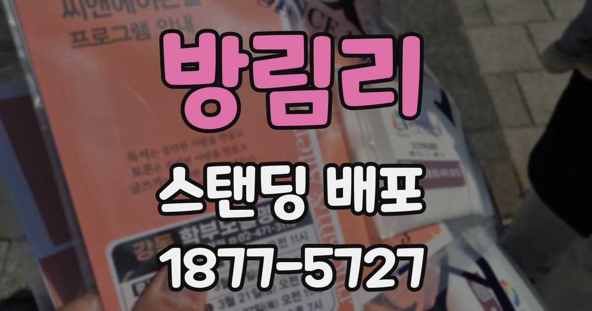 방림리 스탠딩 배포