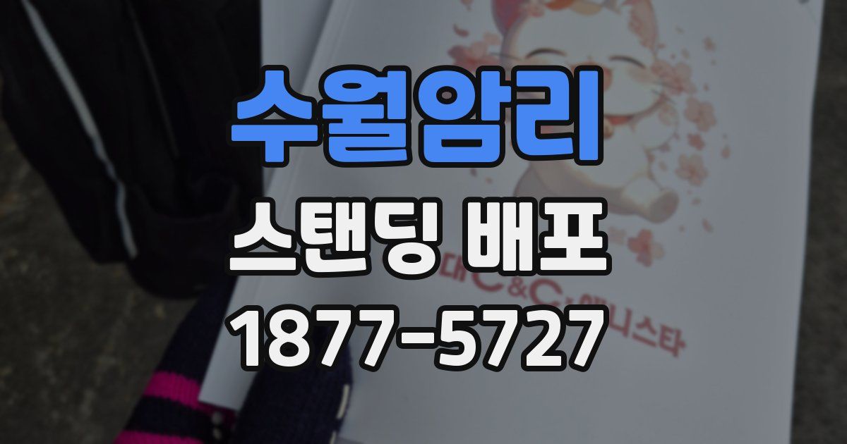 수월암리 스탠딩 배포
