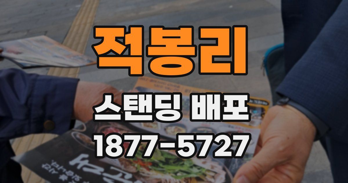 적봉리 스탠딩 배포