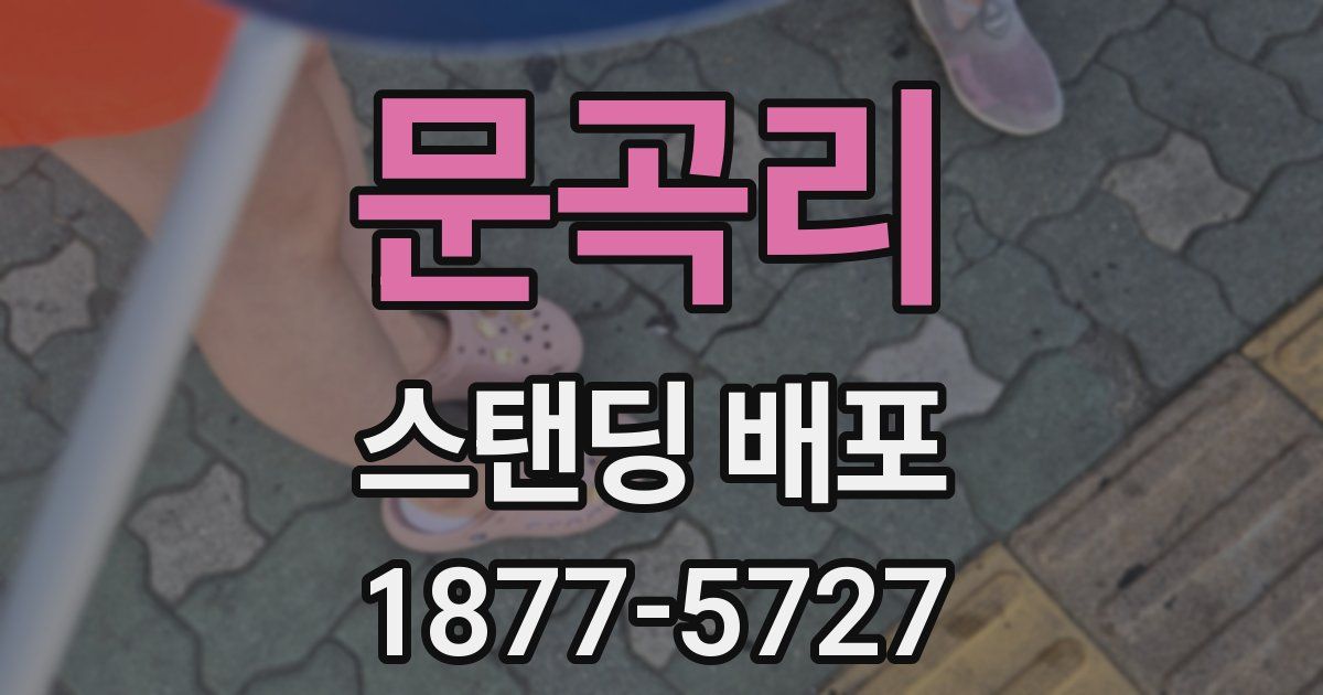 문곡리 스탠딩 배포