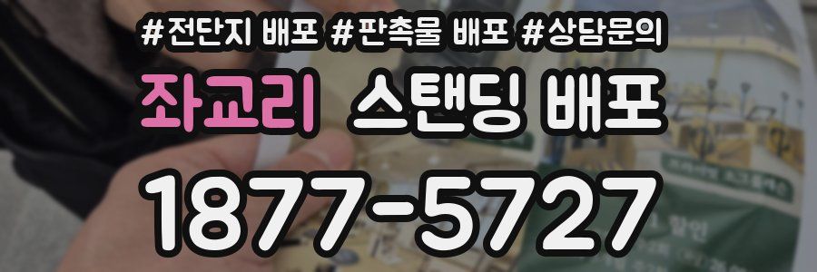 좌교리 스탠딩 배포