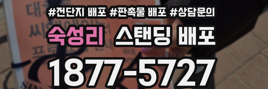 숙성리 스탠딩 배포