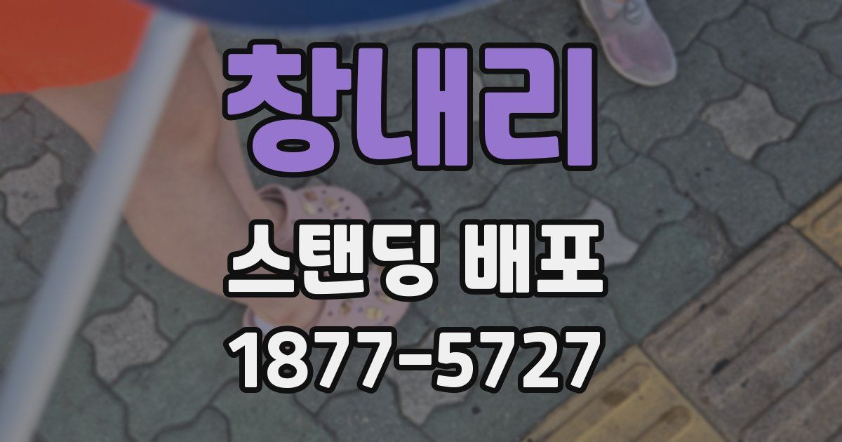 창내리 스탠딩 배포