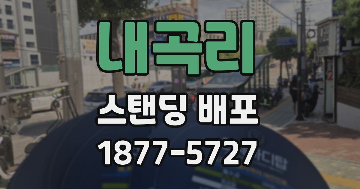 내곡리 스탠딩 배포