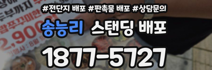 송능리 스탠딩 배포