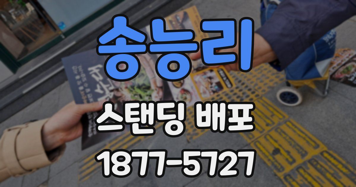 송능리 스탠딩 배포
