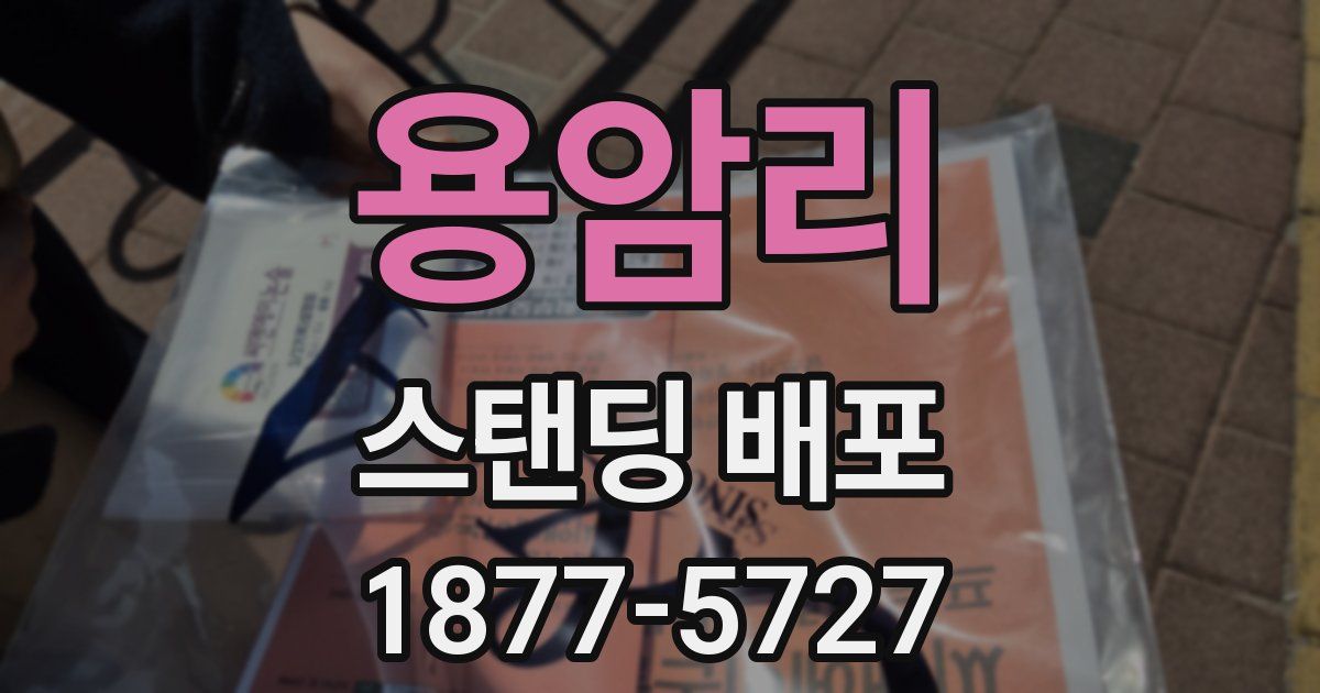 용암리 스탠딩 배포