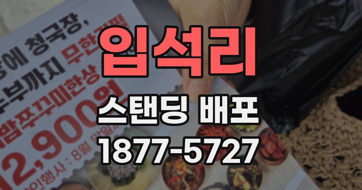 입석리 스탠딩 배포
