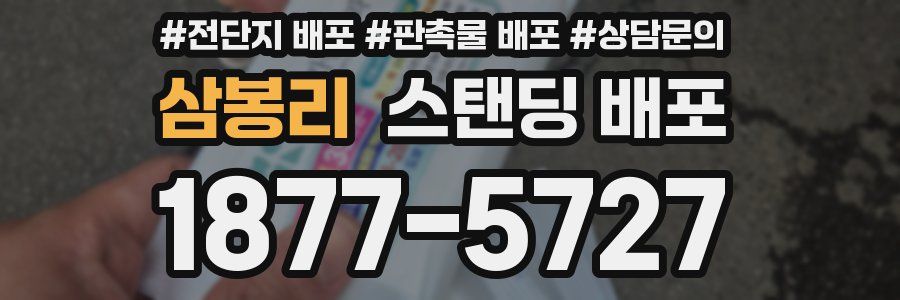 삼봉리 스탠딩 배포