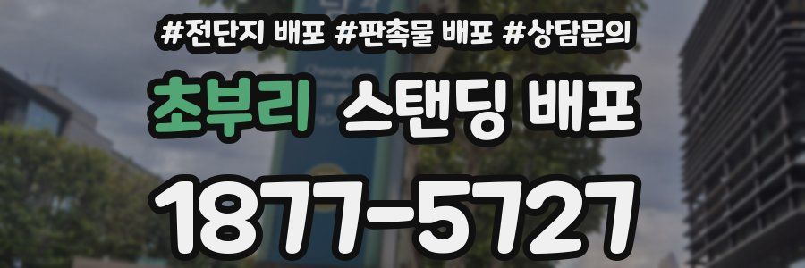 초부리 스탠딩 배포