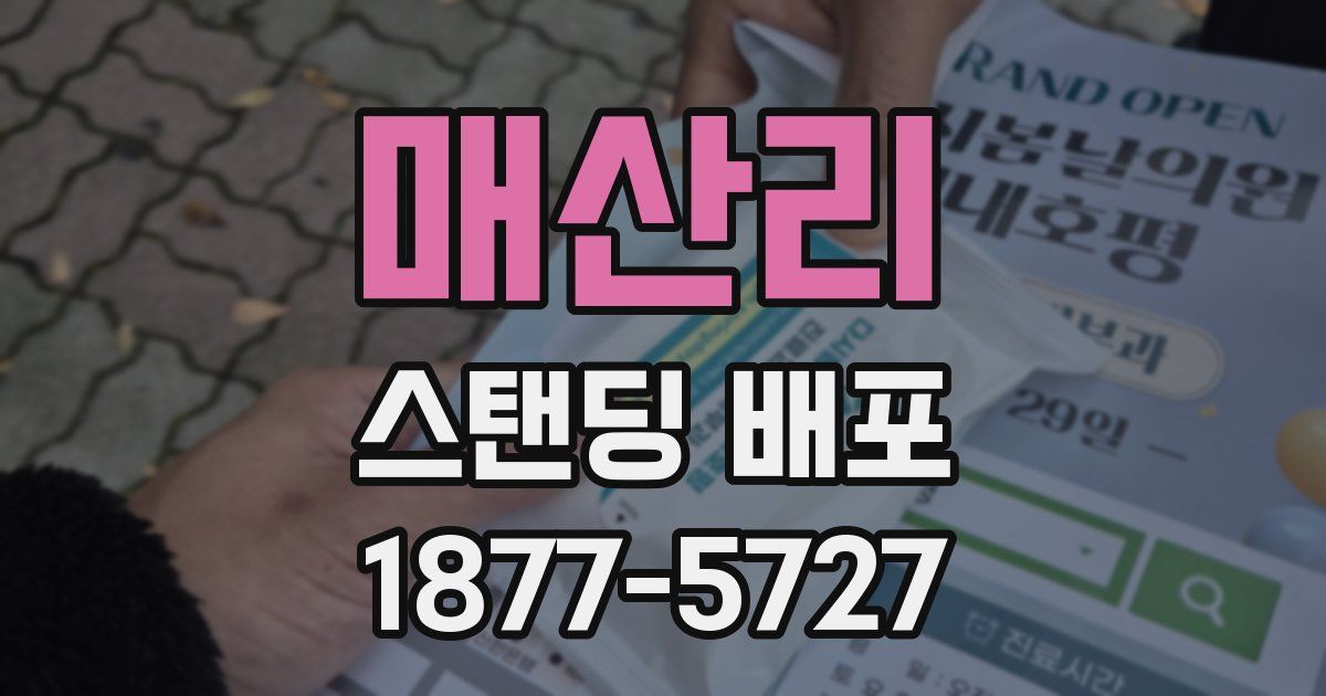 매산리 스탠딩 배포
