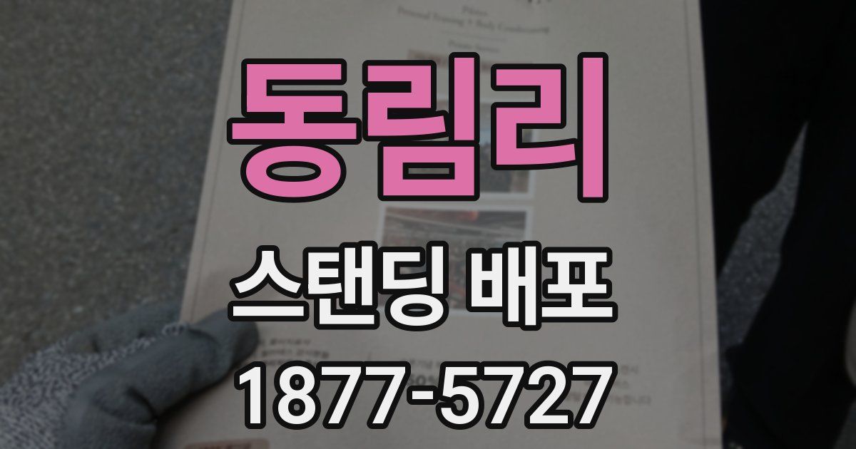 동림리 스탠딩 배포