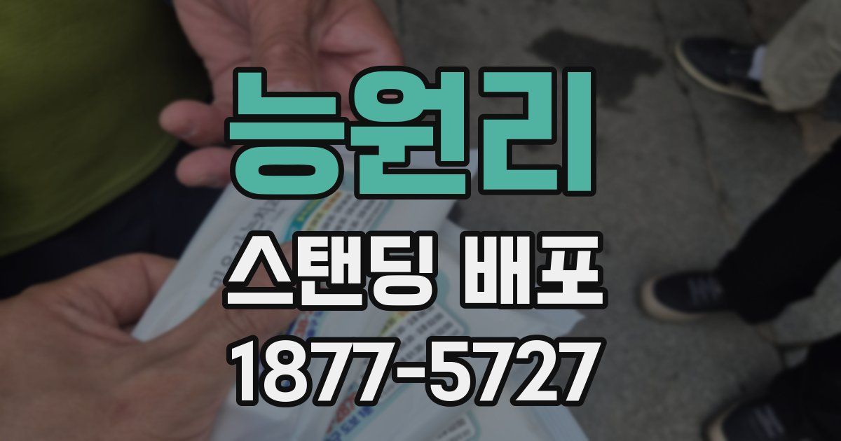 능원리 스탠딩 배포