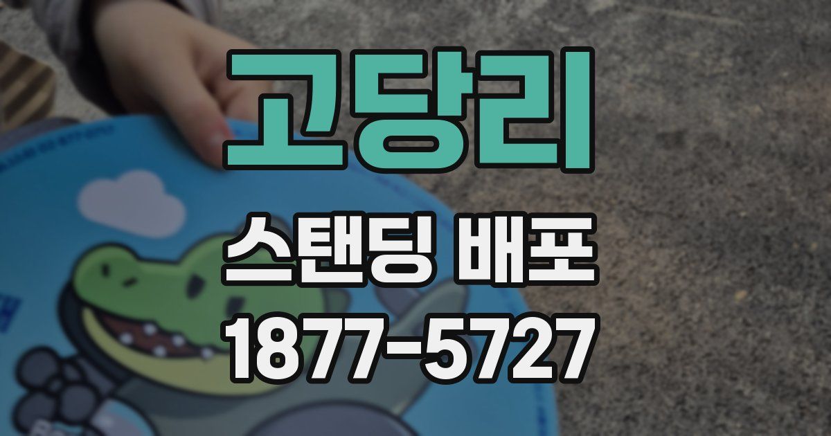 고당리 스탠딩 배포