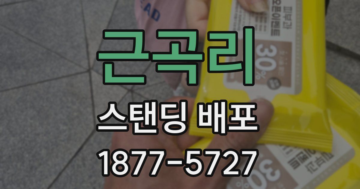 근곡리 스탠딩 배포