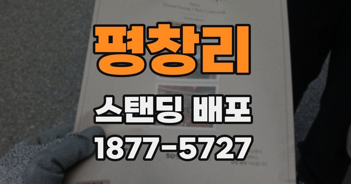 평창리 스탠딩 배포