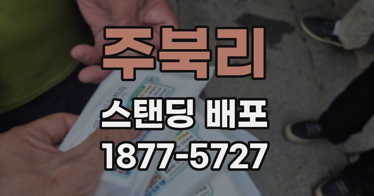 주북리 스탠딩 배포