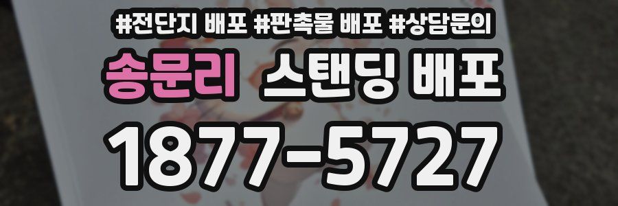 송문리 스탠딩 배포