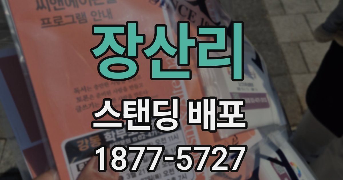 장산리 스탠딩 배포