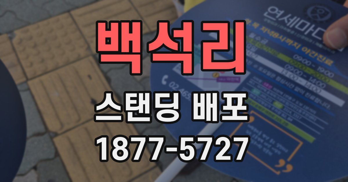 백석리 스탠딩 배포