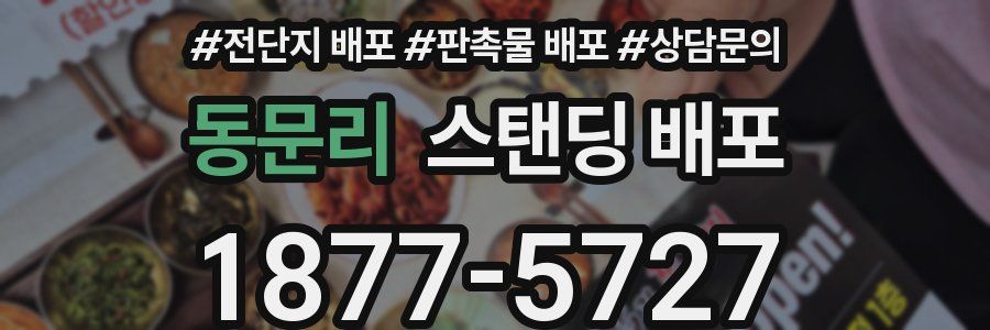 동문리 스탠딩 배포