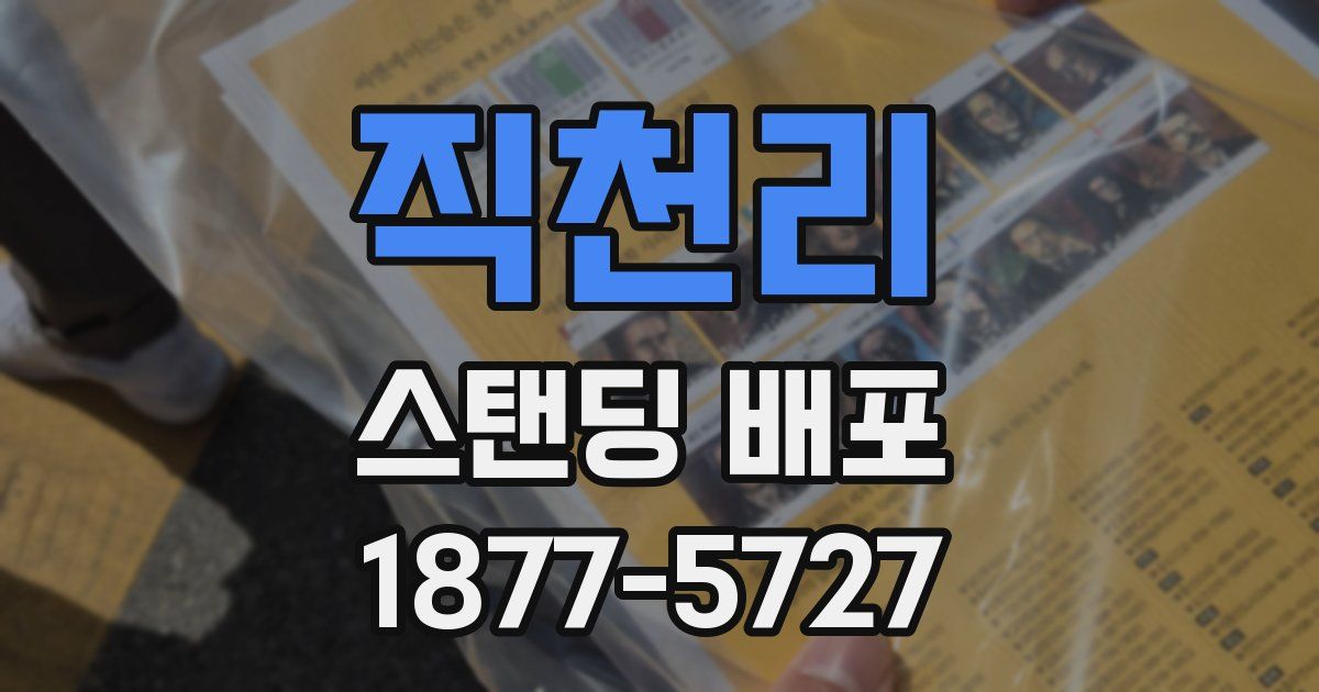 직천리 스탠딩 배포