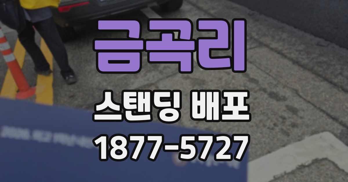 금곡리 스탠딩 배포