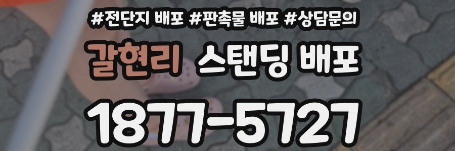 갈현리 스탠딩 배포